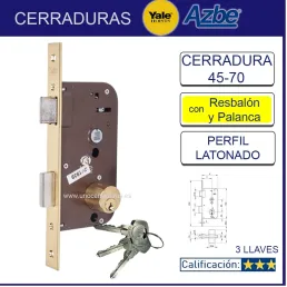 CERRADURA CON PALANCA Y...