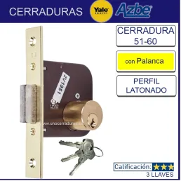 CERRADURA CON PALANCA YALE...