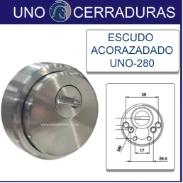 ESCUDO UNO-280 CROMO ACORAZADO