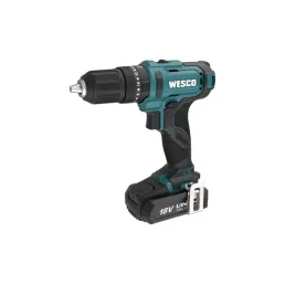 TALADRO PERCUTOR WESCO 18V, 50NM BATERIA DE 2.0 AH Y CARGADOR