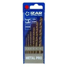 JUEGO BROCAS METAL HSS-COBALTO IZAR 6 PZ-UNOCERRADURA
