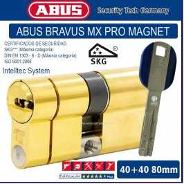 CILINDRO ABUS BRAVUS MX PRO MAGNET 40+40.80mm ORO