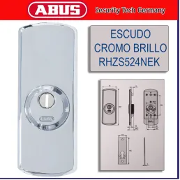 ESCUDO CILINDRO CROMADO ALTA SEGURIDAD ABUS UNO CERRADURAS
