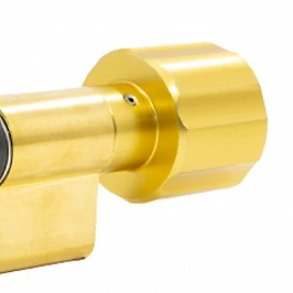 ABUS Cilindro Per Porte 39511: Ottone Opaco 30x60 Mm, 5 Perni, 3 Chiavi Paracentriche, Antigrimaldello