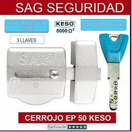 CERROJO SAG EP50 CROMO +...