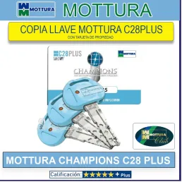 LLAVE ORIGINAL MOTTURA C28 PLUS