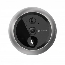 MIRILLA INTELIGENTE FULL HD WI-FI, EZVIZ PLATA Y NEGRO