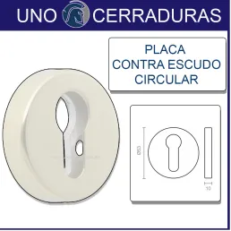 PLACA CONTRAESCUDO CIRCULAR...