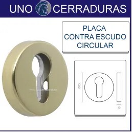 PLACA CONTRAESCUDO CIRCULAR...