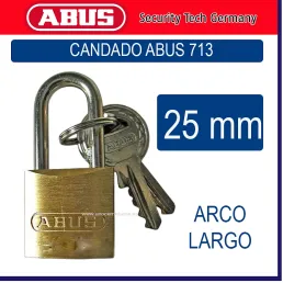 CANDADO LATON 713 ARCO LARGO 25MM