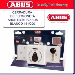 ABUS CANDADO DISKUS FURGONETA BLANCO