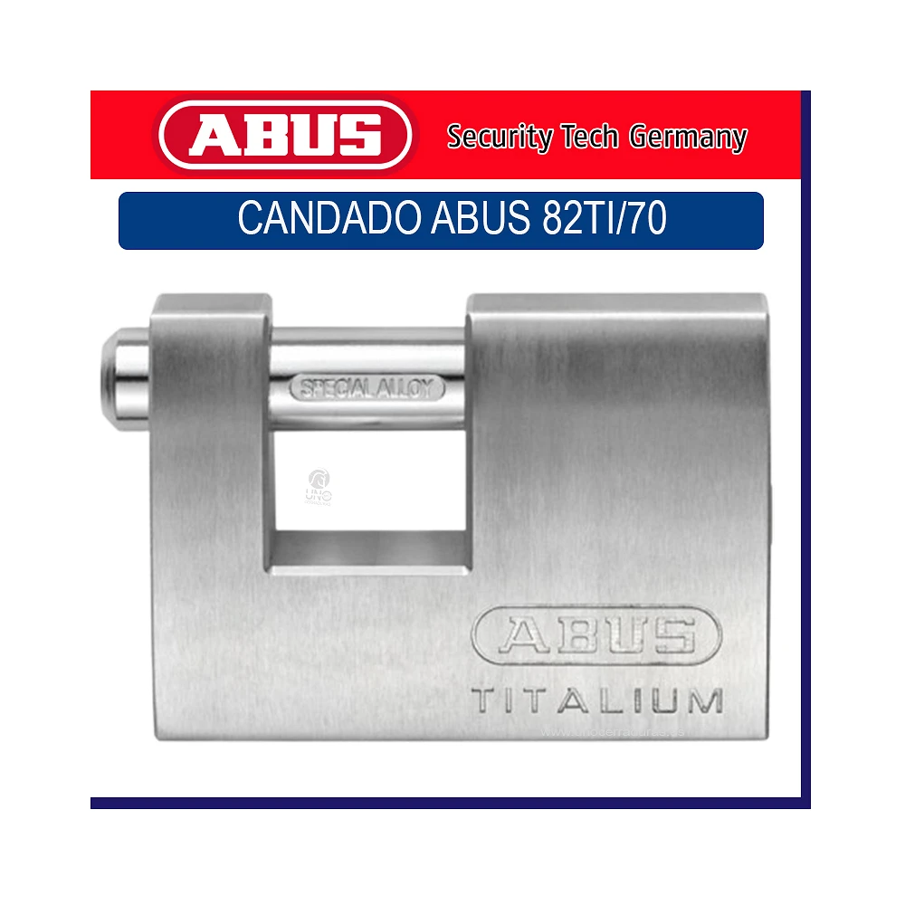 CANDADO SEG 70MM ARCO RECTANGULAR ABUS