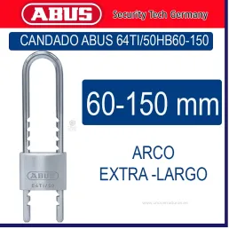 CANDADO SEG ABUS TITAN EXTRALARGO 64TI/50HB60-150 B