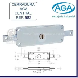 CERRADURA SEGURIDAD PERSIANA AGA 582