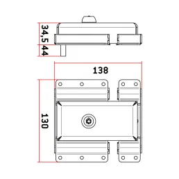 CANDADO SAG FURGONETA INOX...