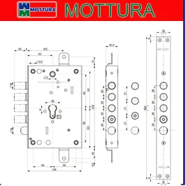 KIT CERRADURA MOTTURA 63 MM...