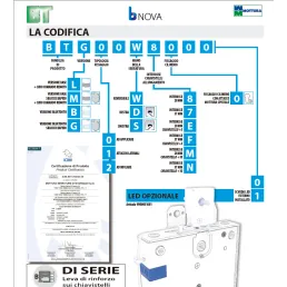 CERRADURA BNOVA 73 BTG00WM00 MOTTURA B TECNILOGY