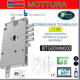 CERRADURA BNOVA 73 BTG00WM00 MOTTURA B TECNILOGY