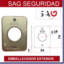 ESCUDO EMBELLECEDOR LATON...