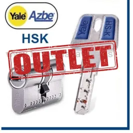 Cilindro YALE-AZBE HSK 60mm 30X30 Cromo