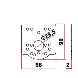 PLACA SAG MANGANESO 28 mm...