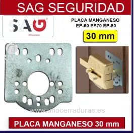 PLACA SAG MANGANESO 30 mm...