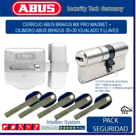 CERROJO ABUS 5930 CROMO +...