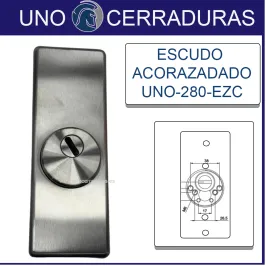 ESCUDO UNO-280-EZC CROMO...
