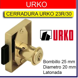 CERRADURA MUEBLE 23R 30mm URKO