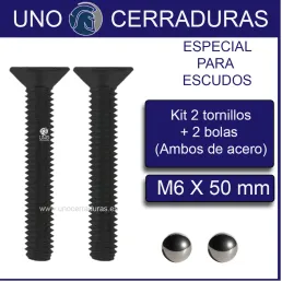 TORNILLO PARA ESCUDOS 6X50...