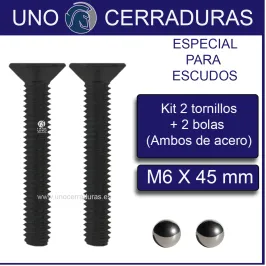 TORNILLO PARA ESCUDOS 6X45...
