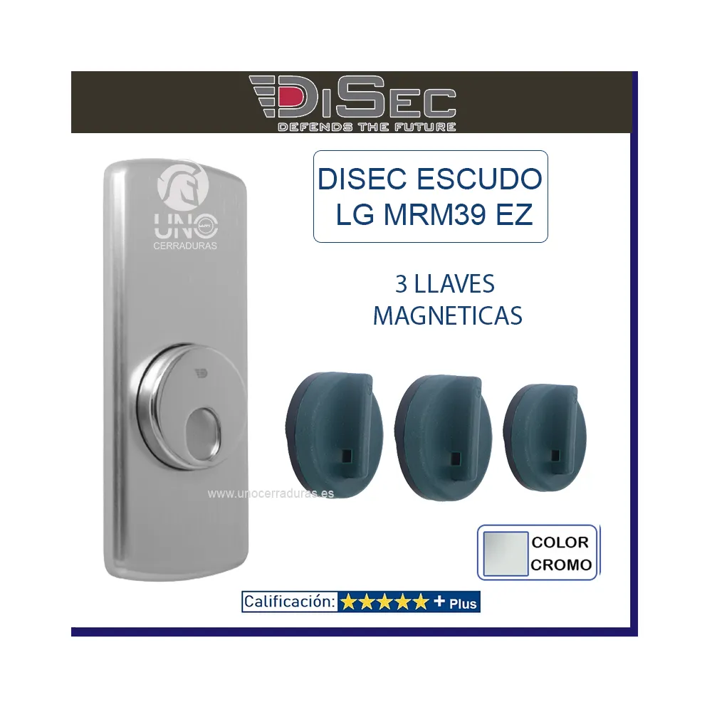 DISEC ESCUDO LG MRM29 EZC D1 CROMO CON 2 LLAVES MAGNETICAS DISEC ESCUDO LG MRM29 EZC D1 CROMO CON 2 LLAVES MAGNETICAS