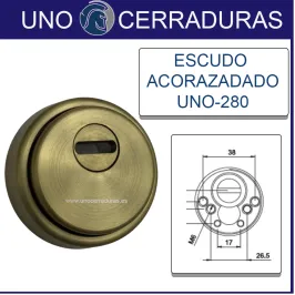 ESCUDO UNO-280 ORO MATE...