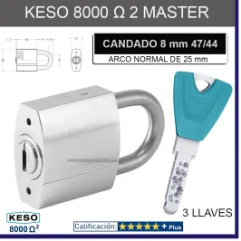 CANDADO 8 MM KESO 8000...