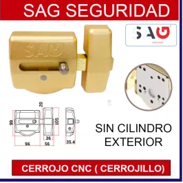 CERROJO SAG CNC ORO SIN...