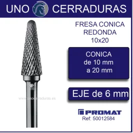 FRESA CONICA REDONDA...