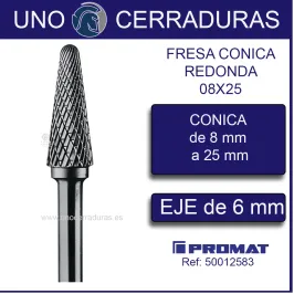 FRESA CONICA REDONDA...