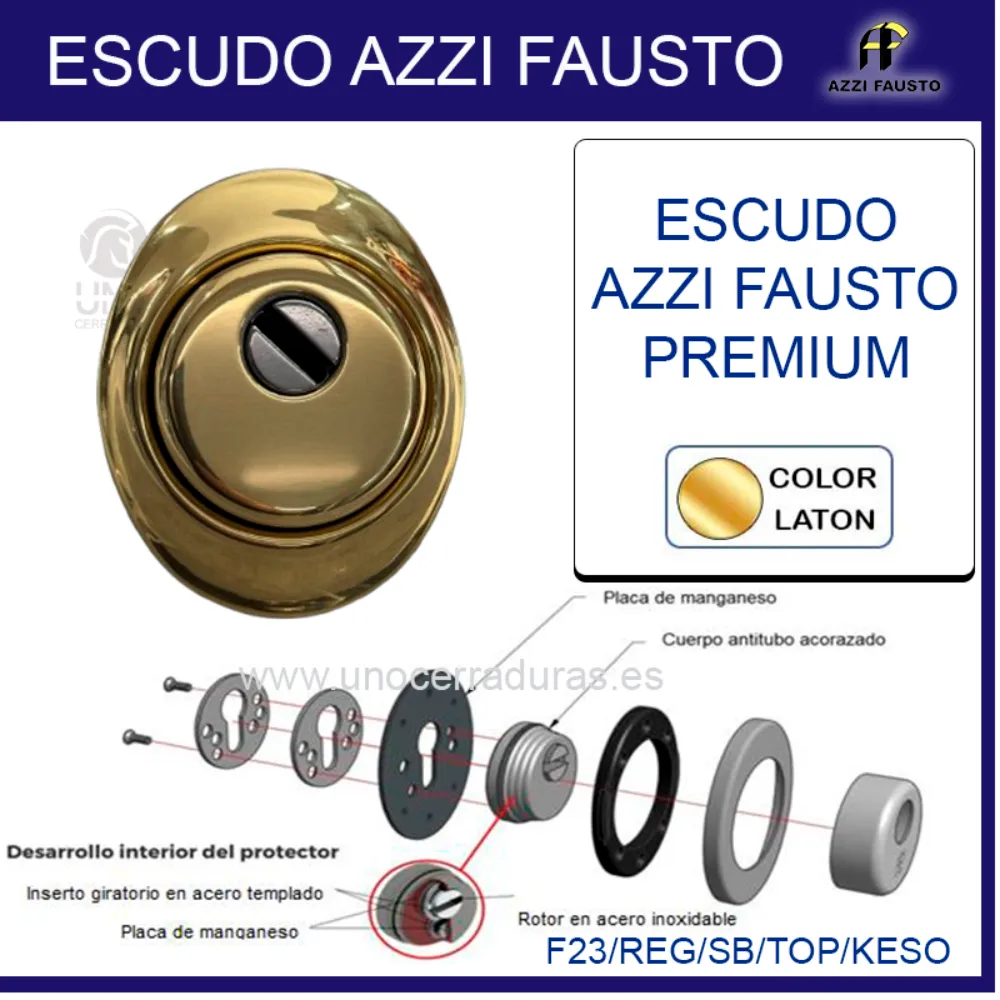 ESCUDO AZZI FAUSTO PREMIUM LATON F23/REG/SB/TOP/KESO ESCUDO AZZI FAUSTO PREMIUM LATON F23/REG/SB/TOP/KESO