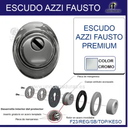 ESCUDO AZZI FAUSTO PREMIUM CROMO F23/REG/SB/TOP/KESO