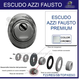 ESCUDO AZZI FAUSTO PREMIUM CROMO F23/REG/SB/TOP/KESO