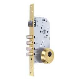 CERRADURA SEGURIDAD EMBUTIR R200B 1P 60MM LATON R200B566L