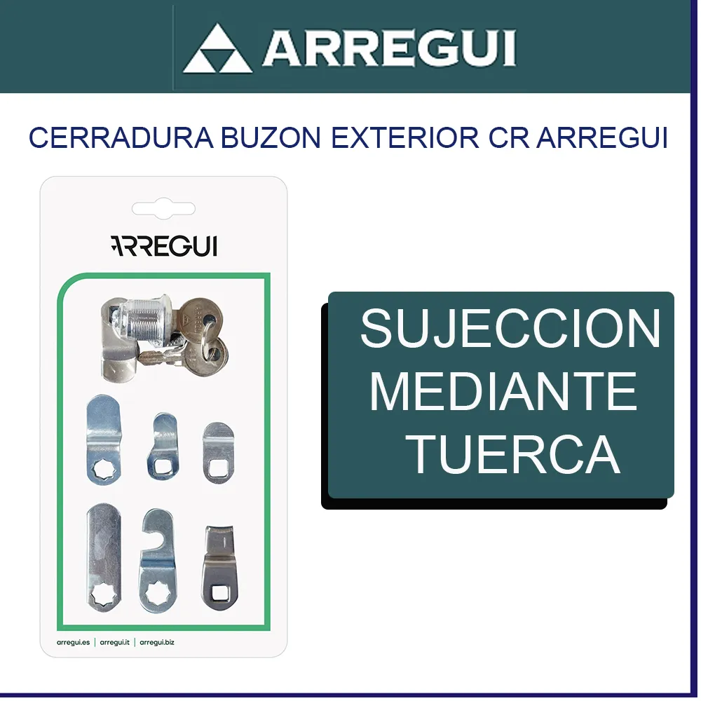 CERRADURA BUZON ROSCADA ARREGUI CROMADA CERRADURA BUZON ROSCADA ARREGUI CROMADA