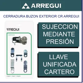 CERRADURA BUZON CARTERO ARREGUI CROMADA