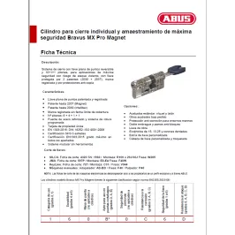 CILINDRO ABUS BRAVUS MX PRO...