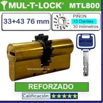 Cilindro MT5+ 33+43 76mm MULTLOCK MTL800 13 DIENTES Reforzado ORO
