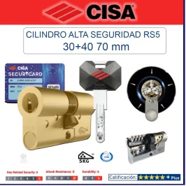 CILINDRO CISA RS5 30+40 ORO...