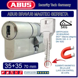 CILINDRO ABUS BRAVUS MAGTEC...