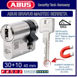 CILINDRO ABUS BRAVUS MAGTEC...