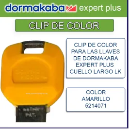 CLIP AMARILLO DORMAKABA...