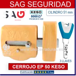 CERROJO SAG EP50 ROBLE...